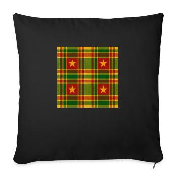 Madras - Housse de coussin décorative 45 x 45 cm - noir - Devant