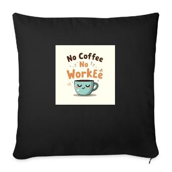 Flux Dev Vibrant minimalist tshirt illustration cf - Sofakissenbezug 45 x 45 cm - Schwarz - Vorne