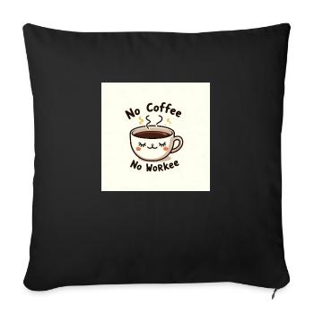 Flux cf Vibrant minimalist tshirt illustration 1 - Sofakissenbezug 45 x 45 cm - Schwarz - Vorne