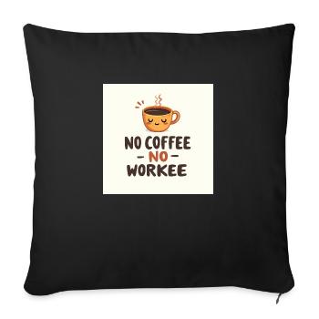 Flux Dev Vibrant minimal tshirt illustration cfee2 - Sofakissenbezug 45 x 45 cm - Schwarz - Vorne