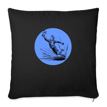 Goalkeeper - Sofa pillowcase 17,3'' x 17,3'' (45 x 45 cm) - black - Front