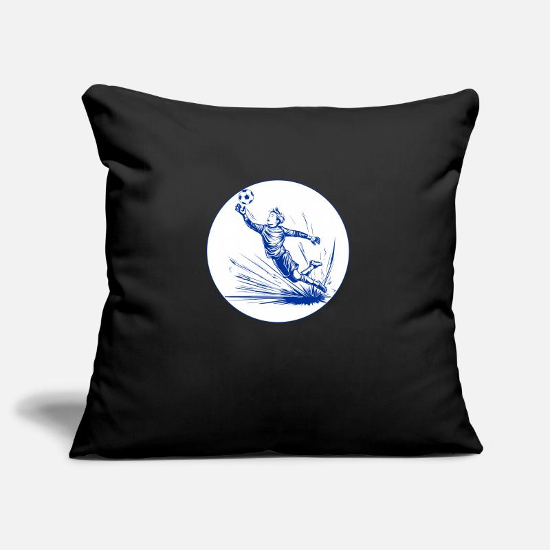 Goalkeeper (blue and white) Sofa pillowcase 17,3'' x 17,3'' (45 x 45 cm)