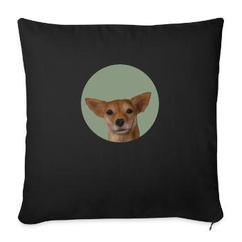 Solar - Sofa pillowcase 17,3'' x 17,3'' (45 x 45 cm) - black - Front