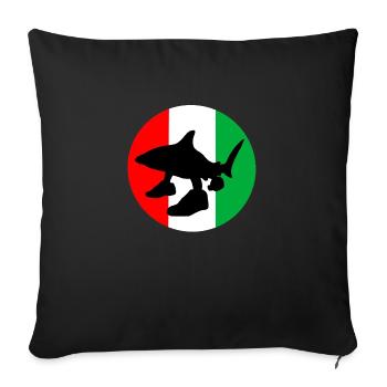 Pourriture cérébrale italienne - Housse de coussin décorative 45 x 45 cm - noir - Devant