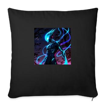 Leonardo Anime XL In the darkness of the cosmos - Sofakissenbezug 45 x 45 cm - Schwarz - Vorne
