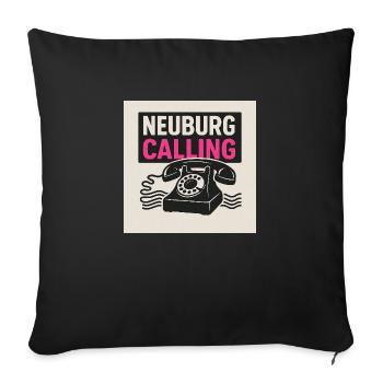 Neuburg is calling - Sofakissenbezug 45 x 45 cm - Schwarz - Vorne