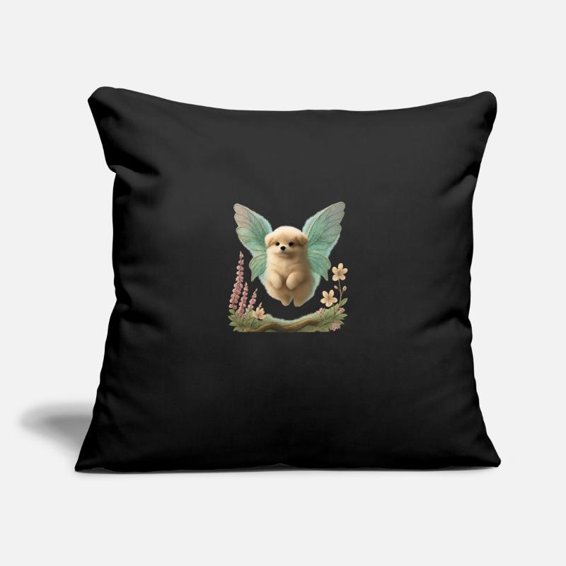 Chien Fée Housse de coussin décorative 45 x 45 cm