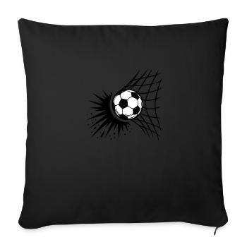 Soccer Bang Goal Soccer Player - Sofa pillowcase 17,3'' x 17,3'' (45 x 45 cm) - black - Front