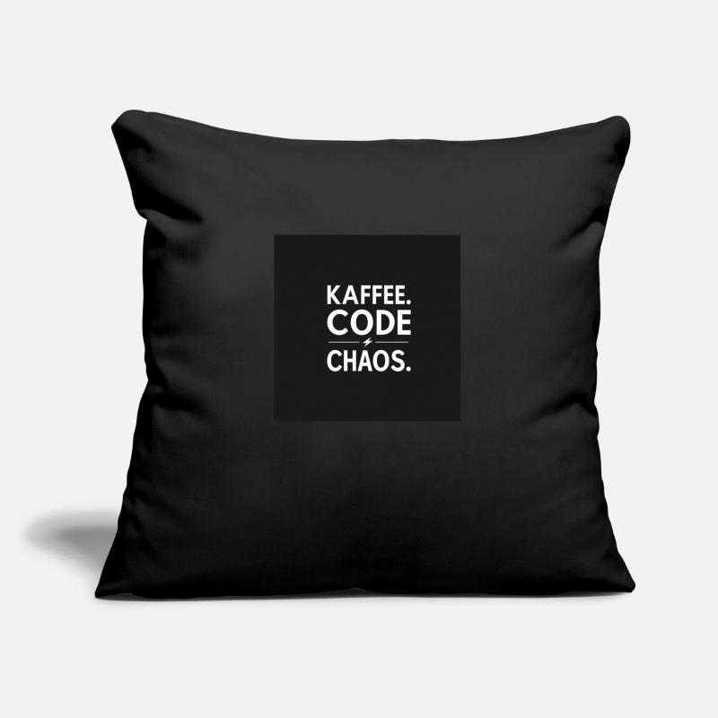 Coffee, Code, Chaos Sofa pillowcase 17,3'' x 17,3'' (45 x 45 cm)
