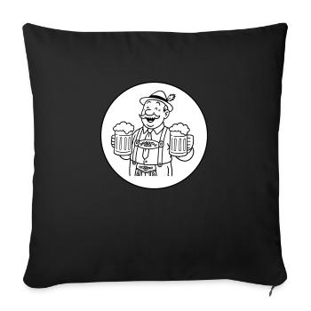 M. Bier - Housse de coussin décorative 45 x 45 cm - noir - Devant
