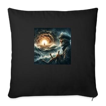 Sailor - Sofa pillowcase 17,3'' x 17,3'' (45 x 45 cm) - black - Front