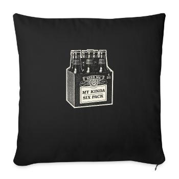 Mon Kinda Six Pack - Housse de coussin décorative 45 x 45 cm - noir - Devant