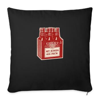 Pack de six édition rouge - Housse de coussin décorative 45 x 45 cm - noir - Devant