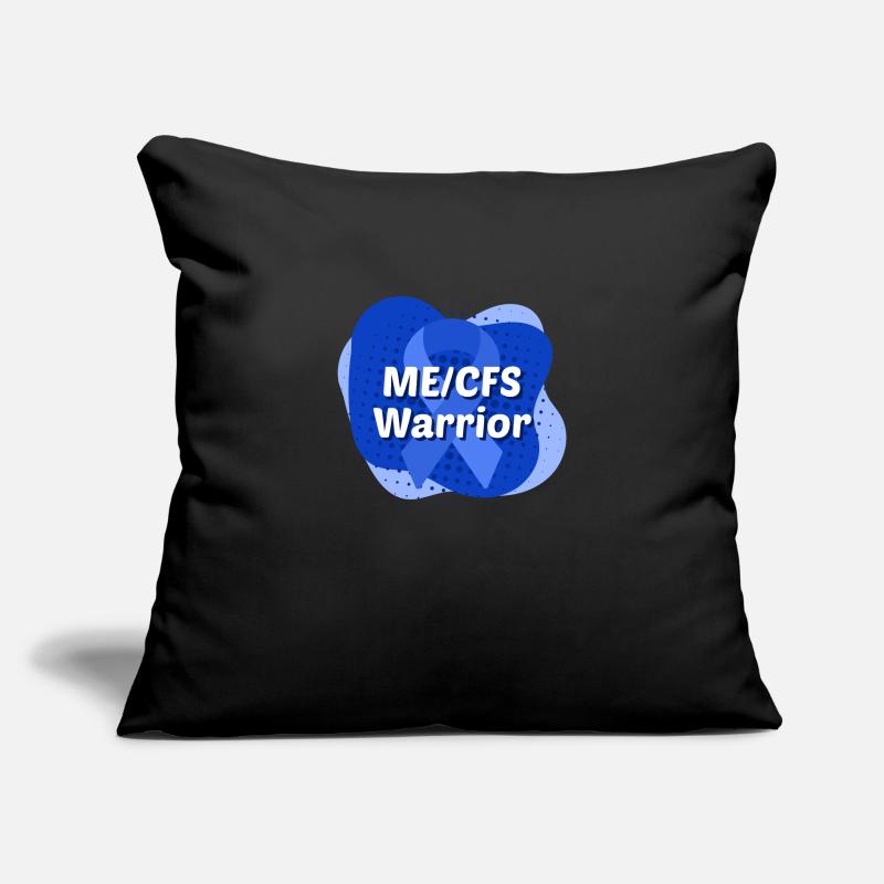 ME/CFS Warrior blaue Schleife Sofakissenbezug 45 x 45 cm