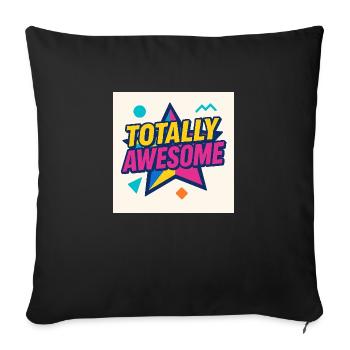 Totally Awesome – Star Power - Sofakissenbezug 45 x 45 cm - Schwarz - Vorne