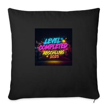 Design élégant de la remise des diplômes 2025 - Parfait - Housse de coussin décorative 45 x 45 cm - noir - Devant