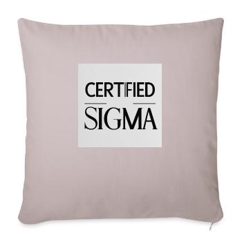 Certifié Sigma - Housse de coussin décorative 45 x 45 cm - taupe clair - Devant