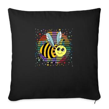 Insecte - Housse de coussin décorative 45 x 45 cm - noir - Devant