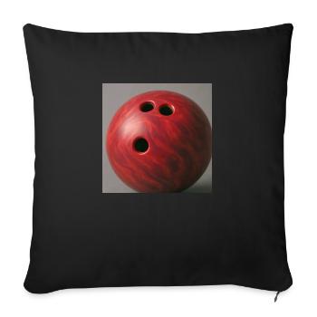 Sports - Bowling - Housse de coussin décorative 45 x 45 cm - noir - Devant