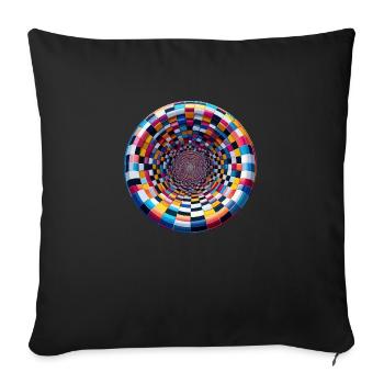 Couleur de la cavité - Housse de coussin décorative 45 x 45 cm - noir - Devant