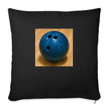 Sports - Bowling - Housse de coussin décorative 45 x 45 cm - noir - Devant
