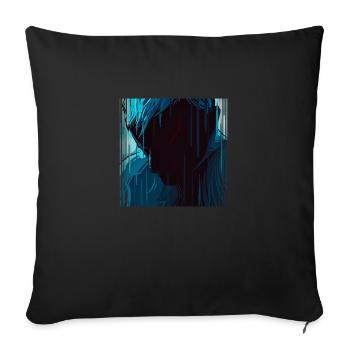 Tears in Rain - Sofa pillowcase 17,3'' x 17,3'' (45 x 45 cm) - black - Front