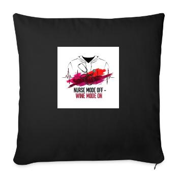Nurse off duty - Sofakissenbezug 45 x 45 cm - Schwarz - Vorne