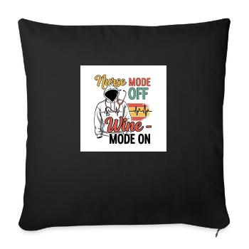 Nurse off Duty - Sofakissenbezug 45 x 45 cm - Schwarz - Vorne
