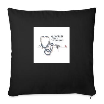 Nurse off Duty - Sofakissenbezug 45 x 45 cm - Schwarz - Vorne