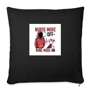 Nurse off Duty - Sofakissenbezug 45 x 45 cm - Schwarz - Vorne