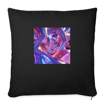 Art - Sofa pillowcase 17,3'' x 17,3'' (45 x 45 cm) - black - Front