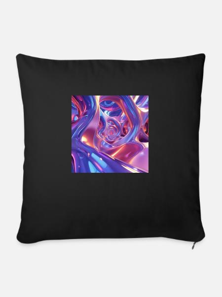 Kunst - Sofakissenbezug 45 x 45 cm - Schwarz