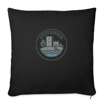 stotzheim - Sofakissenbezug 45 x 45 cm - Schwarz - Vorne