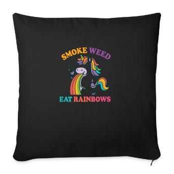 21 - Housse de coussin décorative 45 x 45 cm - noir - Devant