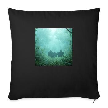 Mystical Underwater World Druid Eventyr - Sofa pillowcase 17,3'' x 17,3'' (45 x 45 cm) - black - Front