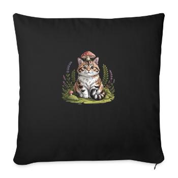 The Forager - Sofa pillowcase 17,3'' x 17,3'' (45 x 45 cm) - black - Front