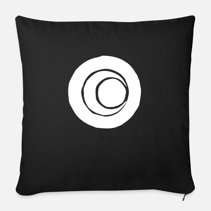 Circles Art... Vector graphic - Sofakissenbezug 45 x 45 cm - Schwarz