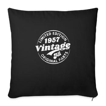 Limited edition 1957 vintage all original parts - Housse de coussin décorative 45 x 45 cm - noir - Devant