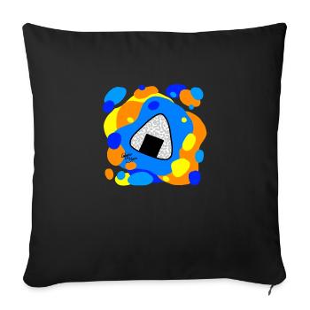 Onigiri - Calypso Blous - Sofa pillowcase 17,3'' x 17,3'' (45 x 45 cm) - black - Front