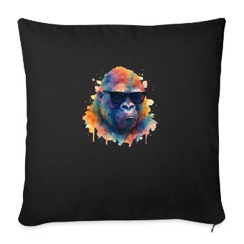 Gorilla Sunglasses - Sofa pillowcase 17,3'' x 17,3'' (45 x 45 cm) - black - Front