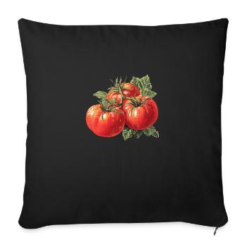 Tomato - Sofa pillowcase 17,3'' x 17,3'' (45 x 45 cm) - black - Front
