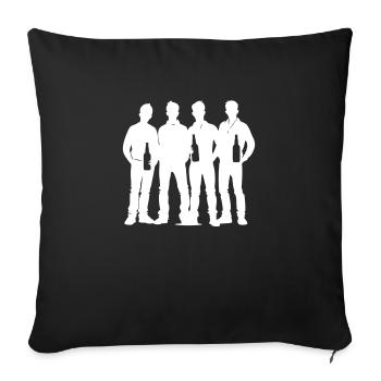 Party Gruppe Mannschaft - Sofakissenbezug 45 x 45 cm - Schwarz - Vorne
