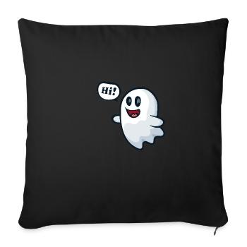 Hallo Geist! - Sofakissenbezug 45 x 45 cm - Schwarz - Vorne