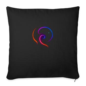 Cosmic Flow – une collection de - Housse de coussin décorative 45 x 45 cm - noir - Devant