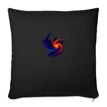 Cosmic Flow – une collection de - Housse de coussin décorative 45 x 45 cm - noir - Devant