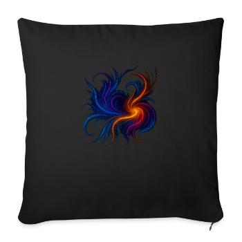Cosmic Flow – une collection de - Housse de coussin décorative 45 x 45 cm - noir - Devant
