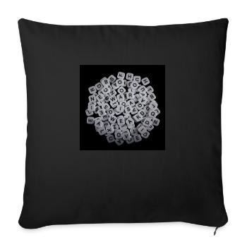 La guerre est faible - Housse de coussin décorative 45 x 45 cm - noir - Devant