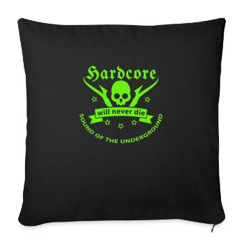 techno - Sofa pillowcase 17,3'' x 17,3'' (45 x 45 cm) - black - Front