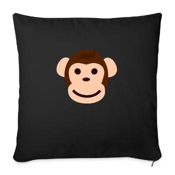 Affen Collection - Sofakissenbezug 45 x 45 cm - Schwarz - Vorne