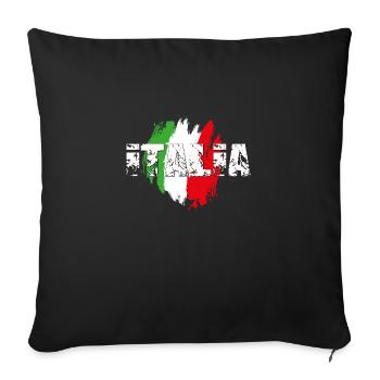 italia_blanc - Sofa pillowcase 17,3'' x 17,3'' (45 x 45 cm) - black - Front